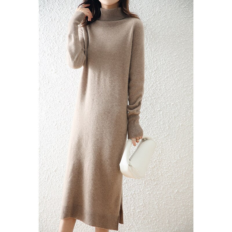 Dress Sexy Long Soft Wool Sweater