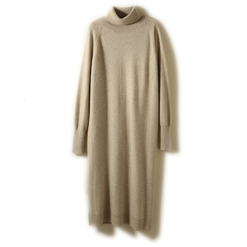 Dress Sexy Long Soft Wool Sweater