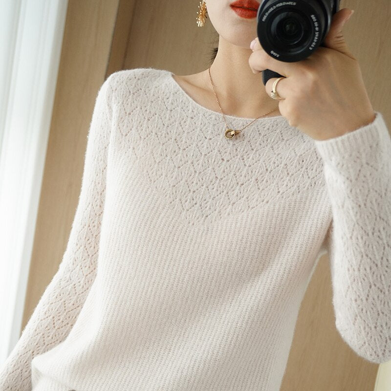 Tops Women Wool Cashmere Pullover Fashion