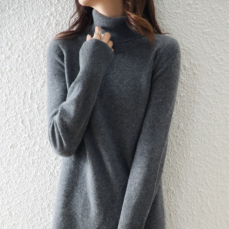 Dress Sexy Long Soft Wool Sweater